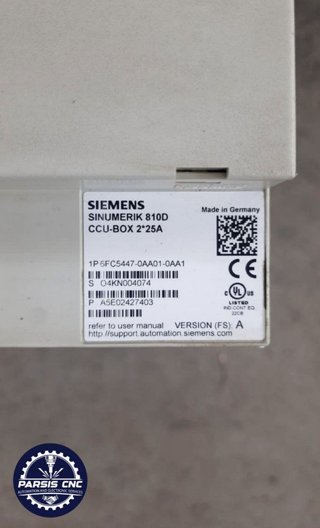 درایو کنترل موتور 2P6FC5447-0AA01-0AA1 Siemens Industrial Drive برای ماشینآلات CNC و تجهیزات دقیق