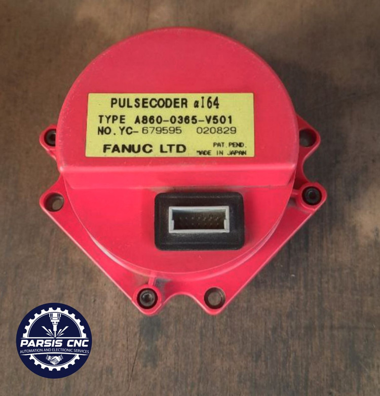 انکودر فانوک مدل A860-0365-V501 Fanuc Encoder مناسب سروو موتور و سیستمهای CNC صنعتی