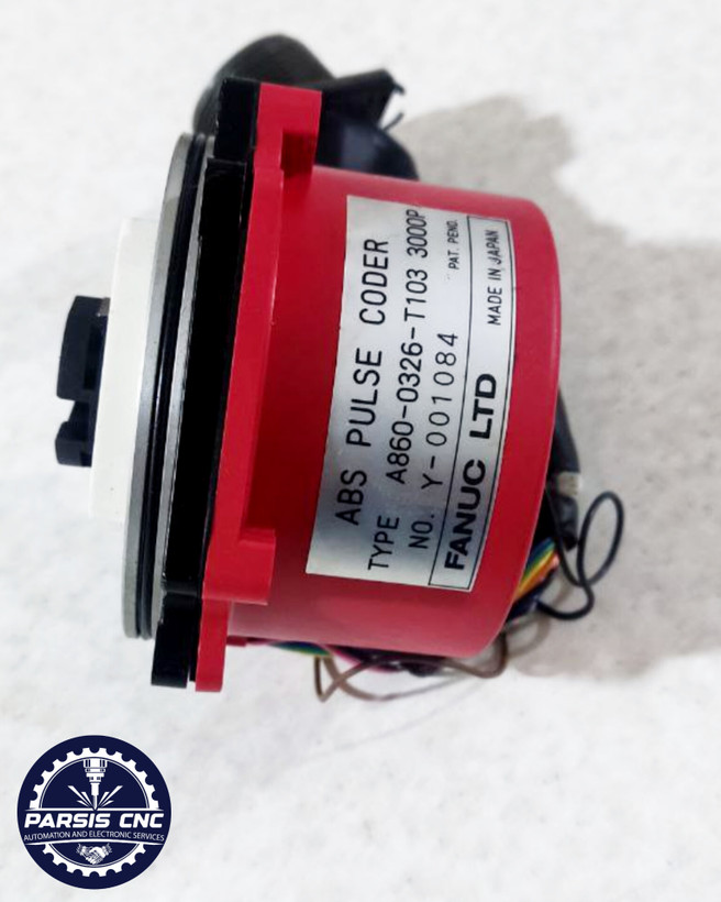 انکودر مطلق 3000 پالس فانوک مدل A860-0326-T103 3000P Fanuc Absolute Encoder 3000 Pulses مناسب سروو موتور و سیستم CNC