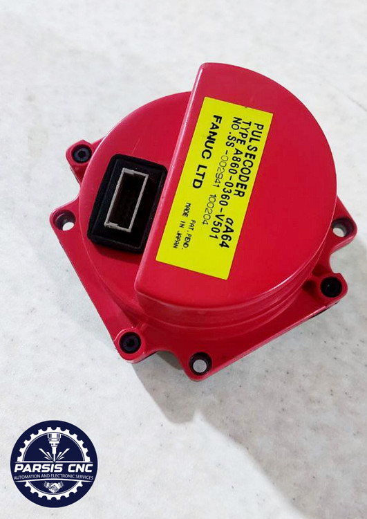 انکودر مطلق فانوک مدل ALPHA aA64 A860-0360-V501 Fanuc Absolute Encoder مناسب سروو موتور و سیستم CNC