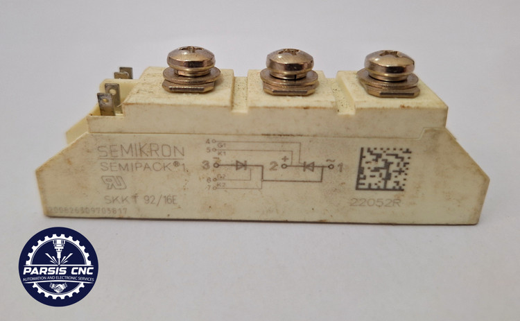 تریستور صنعتی مدل SKKT92/16E Semikron Thyristor مناسب کنترل قدرت و درایوهای صنعتی